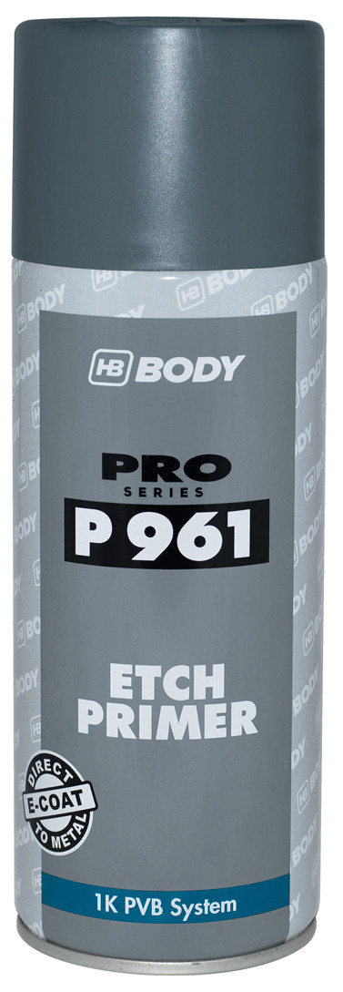 Грунт протруючий HB BODY Spray P961 Etch Primer, 400 мл Аерозоль Темно-сірий