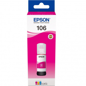 Оригінальне чорнило Epson (106) L7160/L7180 (Magenta) 70ml (C13T00R340)