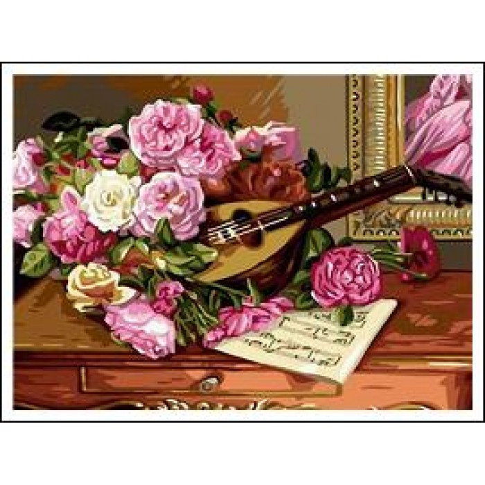 Картина за номерами на дереві 40х50 см DIY Бузок (RAD5339), фото 1