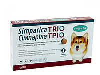 Simparica TRIO (Таблетки от блох, клещей и гельминтов для собак 10-20 кг) цена за 1 табл.