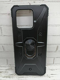 Чохол для Xiaomi Redmi 10C накладка бампер протиударний з кільцем чорний