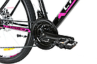Велосипед гірський Crosser Girl XC-100 26" рама 16.9" Чорно-рожевий, фото 3