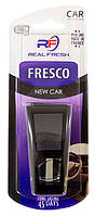 Ароматизатор Real Fresh Fresco New Car (Новая Машина) 8 мл динамик с флаконом на дефлектор Техно Плюс