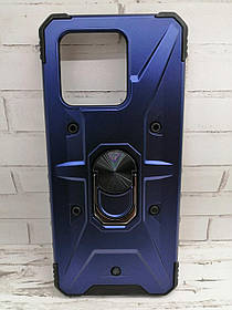 Чохол для Xiaomi Redmi 10C накладка бампер протиударний з кільцем синій