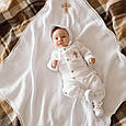 Муслиновий набір для хлопчика "Jeremy", білий, фото 2