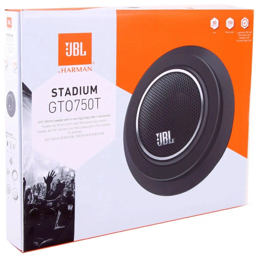 JBL Stadium GTO 750T  Stadium GTO750T 3/4 (19mm) tweeter with in-line  HIGH-PASS FILTER in enclosure