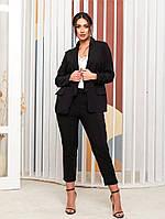 Стильный женский костюм тройка, ткань "Костюмная+Шелк Армани" 48, 50, 58, 62 размер 48