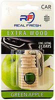 Ароматизатор Real Fresh Wood duo Green Apple (Зеленое Яблоко) 5 мл флакон на зеркало Техно Плюс арт.Т2716