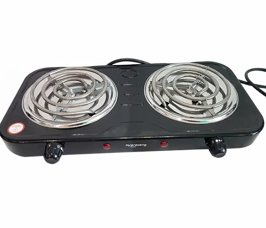 Настільна електроплита Rainberg RВ-888 на 2 конфорки, 2400W, фото 1