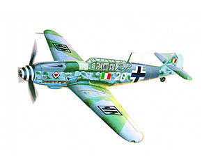 BF-109 G-12 Ubungsjagdflugzeuge. Збірна модель літака в масштабі 1/72. MISTER CRAFT D-24, фото 3