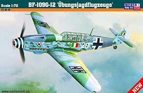 BF-109 G-12 Ubungsjagdflugzeuge. Збірна модель літака в масштабі 1/72. MISTER CRAFT D-24, фото 1