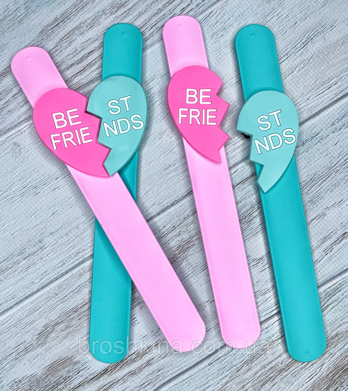 Дитячі браслетики/лінійка оптом 12 шт./пач. ДРУЖБА, фото 1