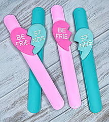 Дитячі браслетики/лінійка оптом 12 шт./пач. ДРУЖБА