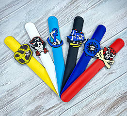 Дитячі браслетики/лінійка оптом 12 шт./пач. ПІРАТИ