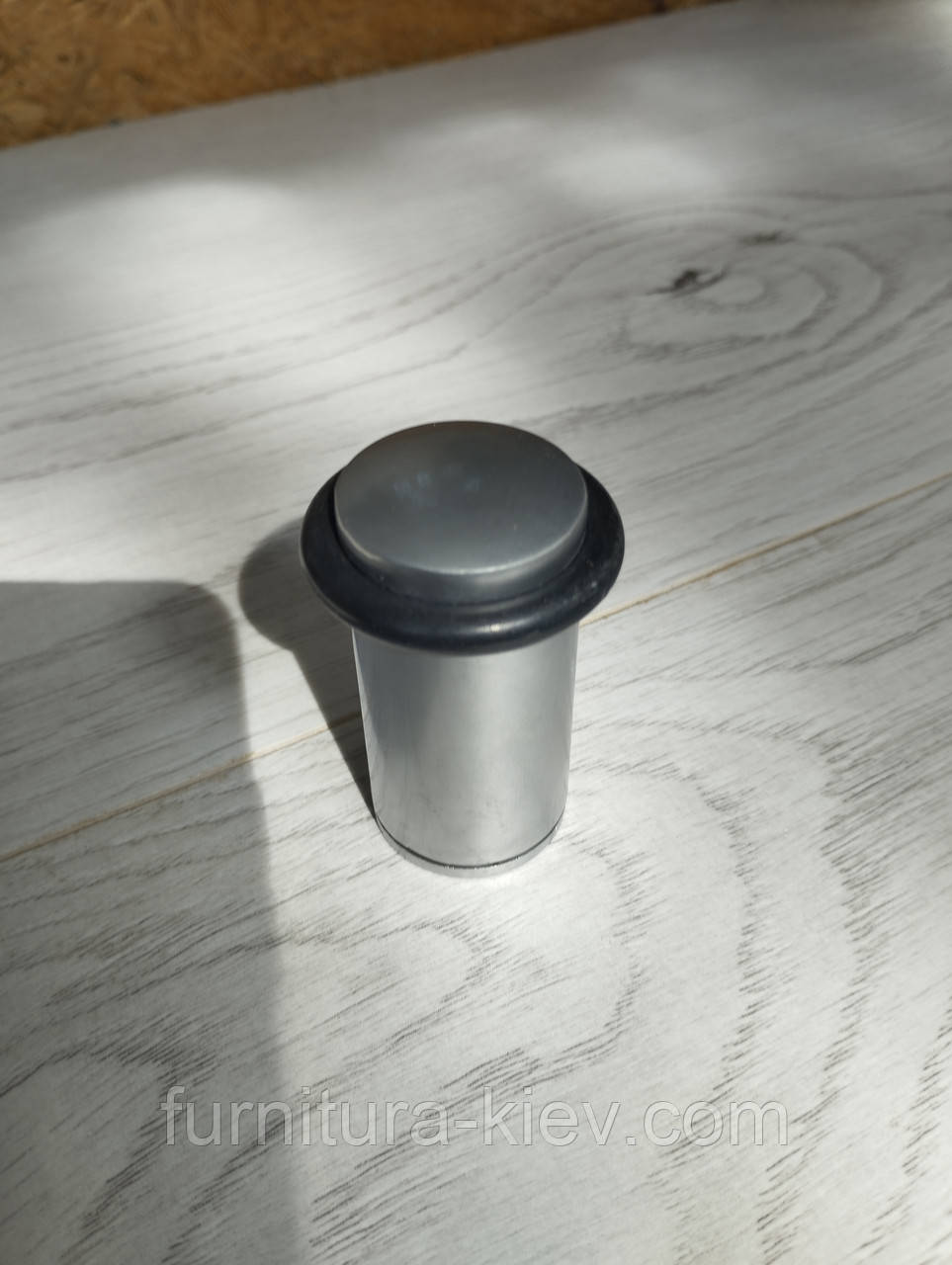 Упор дверний бочонок великий 60 мм алюміній, фото 1