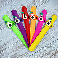 Дитячі браслетики/лінійка оптом 12 шт./пач. АВОКАДО