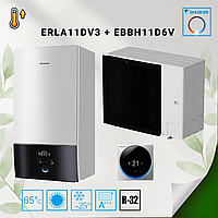 Тепловой насос/блок Воздух-Вода Daikin Altherma 3, ERLA11DV3 / EBBH11D6V, 220В+220В (только нагрев - 12,4 кВт)