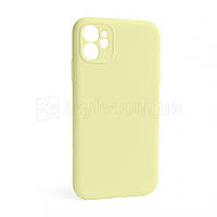 Чехол Full Silicone Case для Apple iPhone 12 mellow yellow (51) закрытая камера (без логотипа)