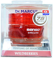 Ароматизатор Dr. Marcus Senso Delux Wild Berries (Лесные Ягоды) 50 мл гель на приборную панель Техно Плюс