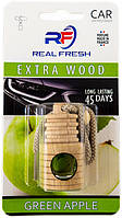 Ароматизатор Real Fresh Extra wood Green Apple (Зеленое Яблоко) 5 мл флакон на зеркало Техно Плюс арт.Т2337