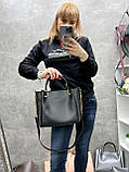 Беж - елегантний стильний зручний комплект сумка + клатч (2505), фото 3