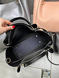 Темний беж - елегантний стильний зручний комплект сумка + клатч (2505), фото 5