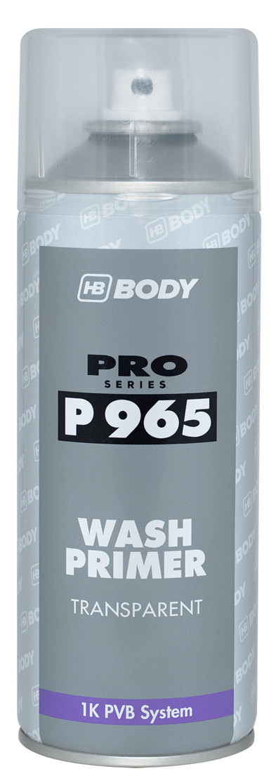 Грунт кислотний HB BODY Spray 965 Wash Primer, 400 мл Аерозоль Безбарвний