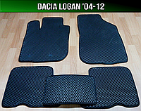 ЕВА коврики на Dacia Logan '04-12. EVA ковры Дача Логан Дачия