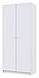 Шафа для одягу "Promo" 90х48х204 см. 2 ДСП, Білий, фото 3