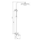 Душова система GAPPO G2407, вилив - перемикач на лійку, фото 10