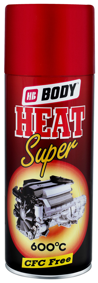 Термостійка фарба HB BODY Spray Super texture Ferrari Red, 400 мл Червоний аерозоль
