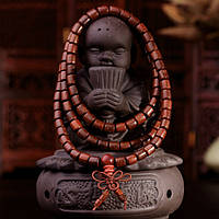 Буддійські чотки з червоного дерева