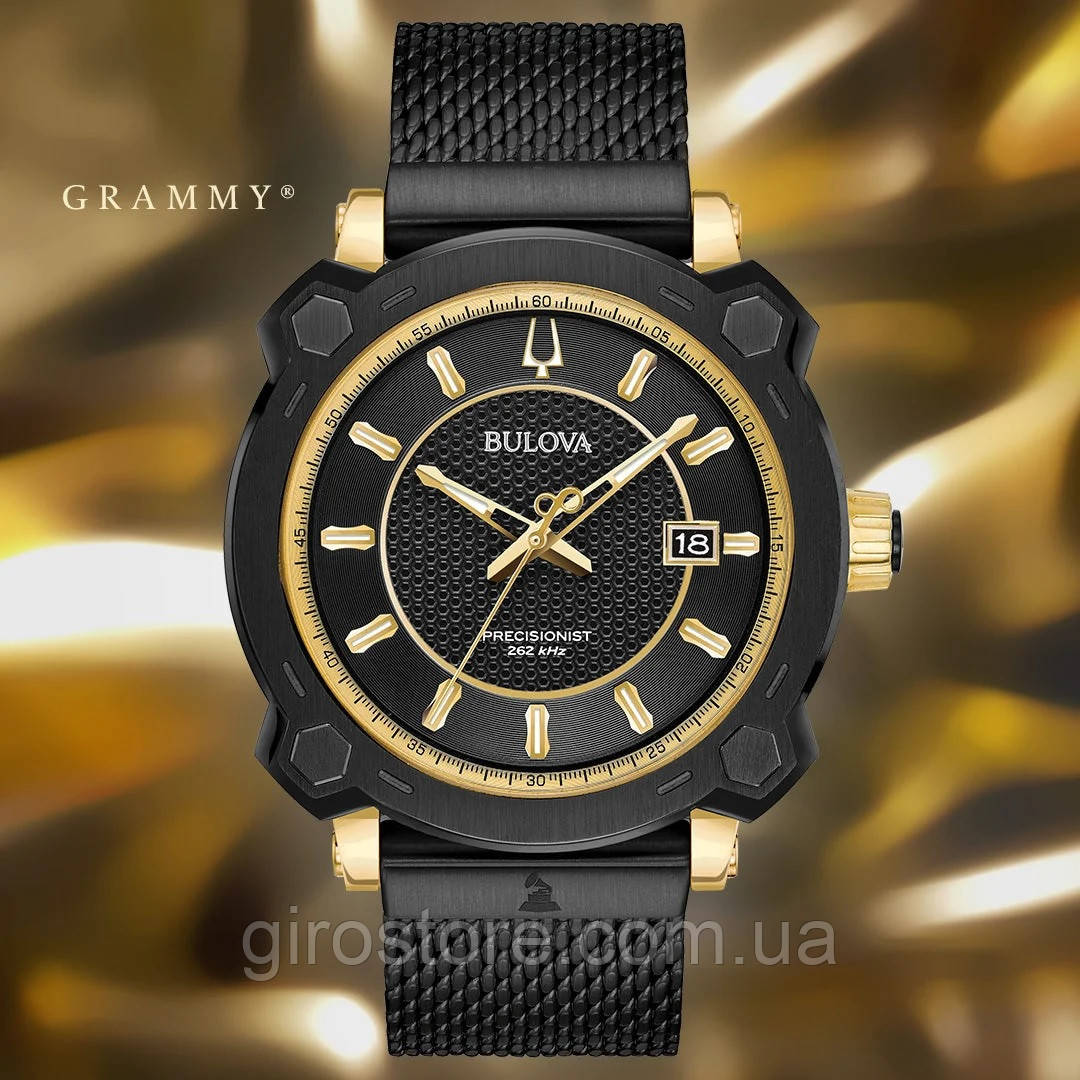 Bulova Precisionist 98B303 спеціальна серія Grammy неперевершена точність частота коливань 262 кГц, сапфір, фото 1