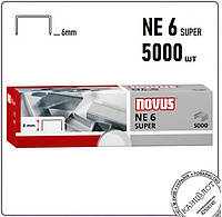 Скобы для электро степлеров NOVUS NE 6 SUPER - 5000шт, 25 листов (042-0001)