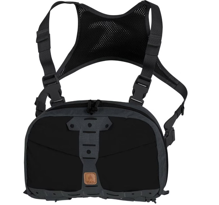 Сумка рюкзак нагрудна Helikon-Tex Chest Pack Numbat Black/Shadow Grey TB-NMB-CD-0135A