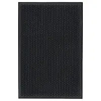 VATTENVERK Придверный коврик, темно-серый, 100x150 см