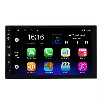 Автомагнітола 2 DIN Pioneer 8803 DSP 2/16 Гб Android 10 + IPS 3D екран Wi Fi Bluetooth Gps Навігація (1п)