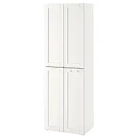 SMÅSTAD Шкаф белый белый каркас/с 2 платяными штангами 60x42x181 см. Показать размеры