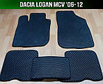 ЄВА килимки на Dacia Logan MCV '06-12. EVA килими Дача Логан МСВ Дачія