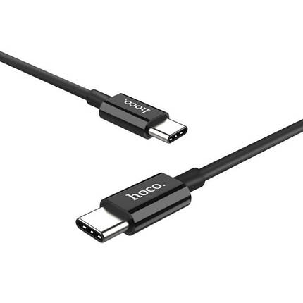Кабель Hoco X23 Pisces Cable Type - C to Type - C 3A 1m Black, фото 1