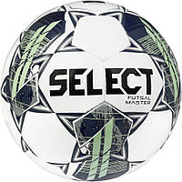 Мяч футзальный Select Futsal Master v22 белый/зеленый размер 4 (104346-334-4)