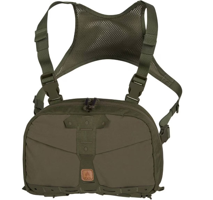 Сумка рюкзак нагрудна Helikon-Tex Chest Pack Numbat Green/Olive Green TB-NMB-CD-1202A