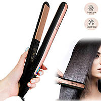 Выпрямитель для волос Geemy GM-2955 Черно-розовый, утюжок для выравнивания волос 45W (утюжок для волосся) (TL)