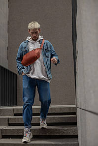 Чоловіча сумка "Модель №55" з натуральної шкіри колір Чорний