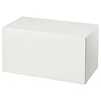 SMÅSTAD Скамья с ящиком для игрушек, белый/белый, 90x52x48 см
