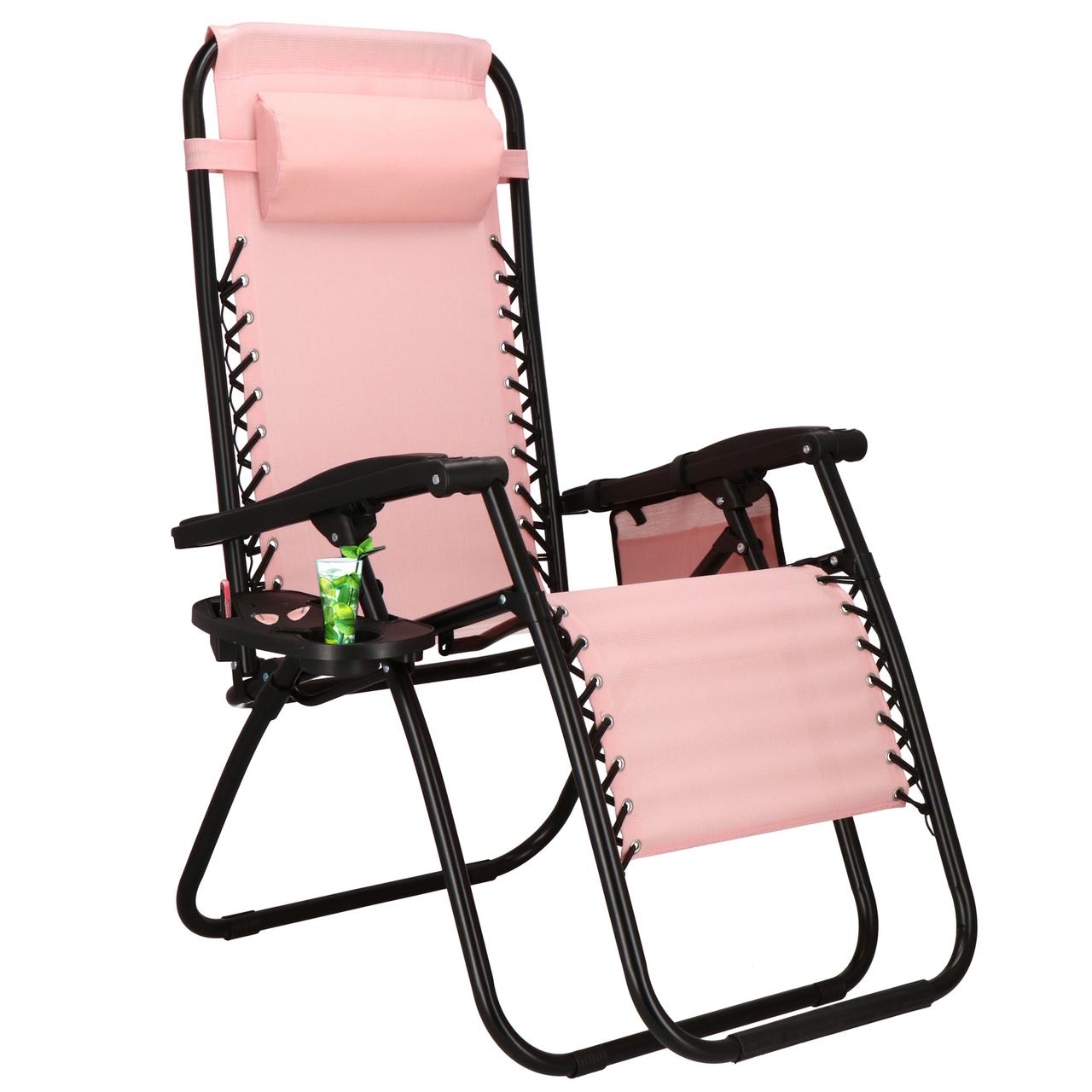 Шезлонг (крісло-лежак) для пляжу, тераси та саду Springos Zero Gravity GC0027 .