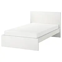 MALM Каркас кровати, высокий, белый/Лурой, 120x200 см