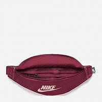 Сумка на пояс (бананка) Nike Heritage Waistpack-Fa21 Бордовая (DB0490-638)