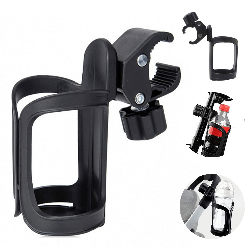 Універсальний тримач для пляшки/чашки з кріпленням на коляску / Підсклянник-прищіпка для дитячої коляски