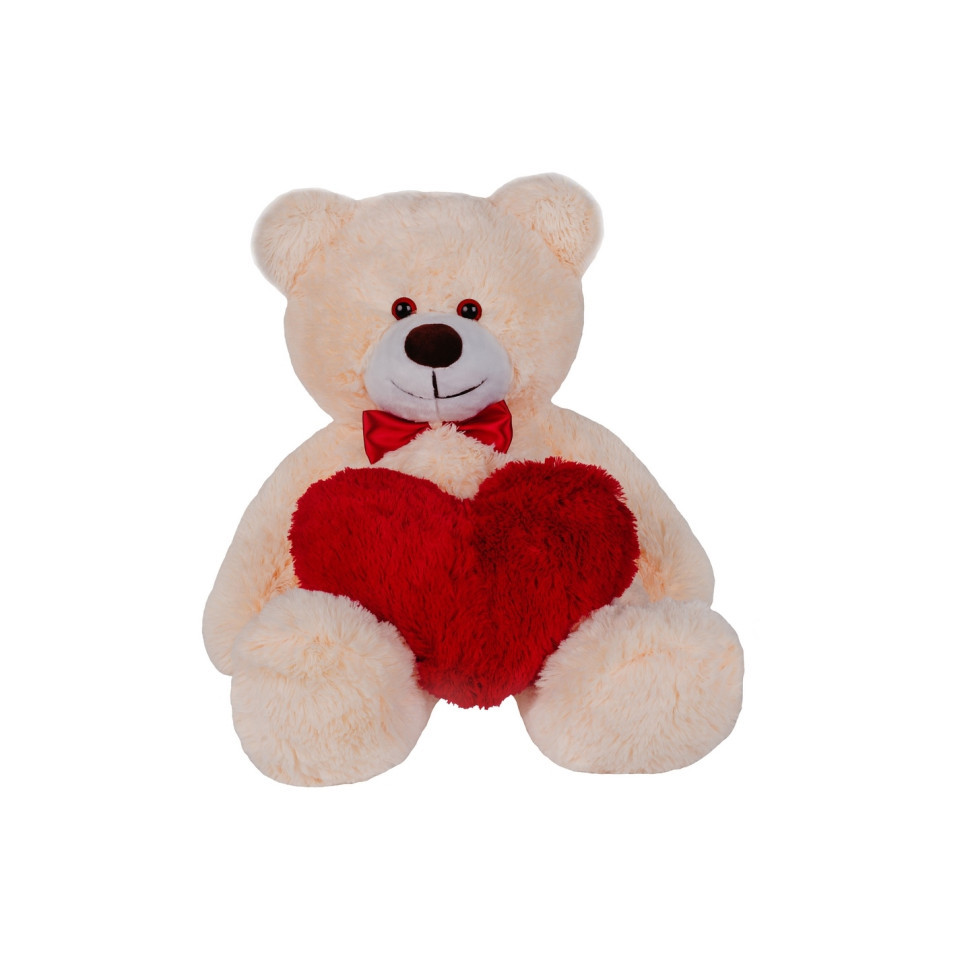 Плюшевый Мишка с Сердечком Джимми Yarokuz YK0025 Персиковый 90 См , Vse ...